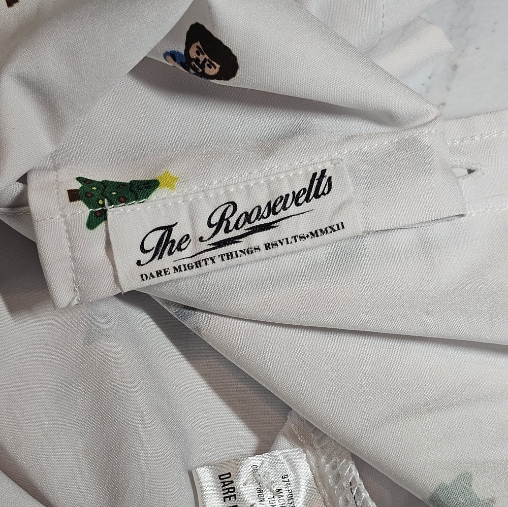 RSVLTS x Bob Ross Kids White Button Down Short Sleeve Shirt - Picture 7 of 9